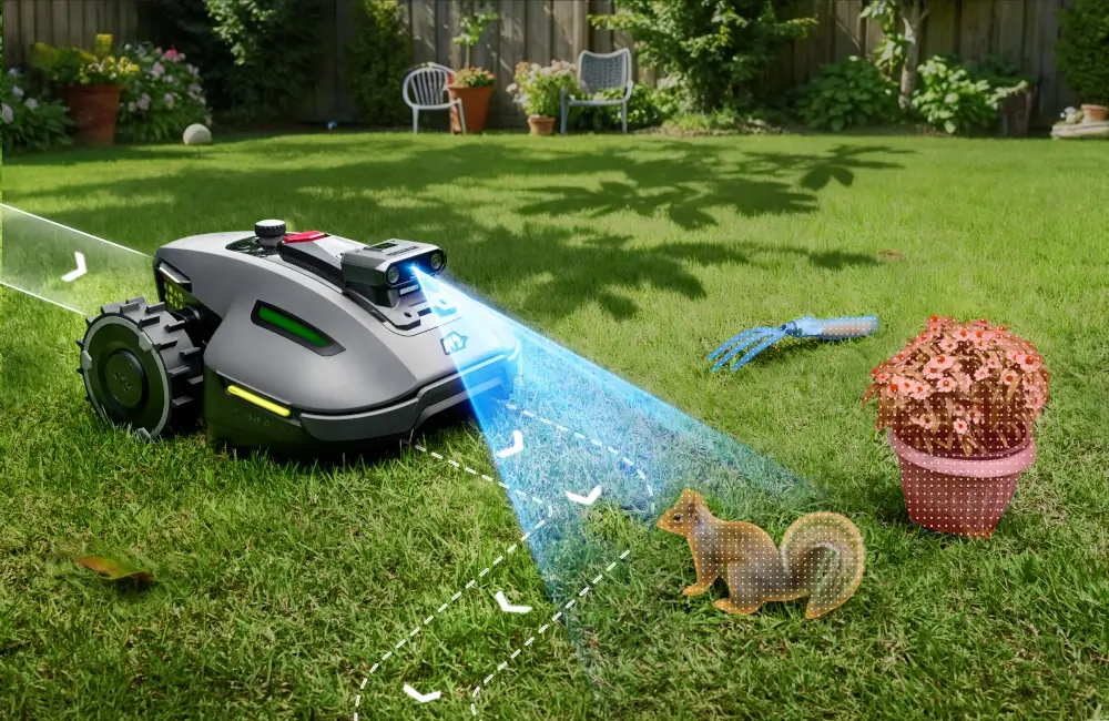 Wykrywanie przeszkód przez Luba Mini 2 800